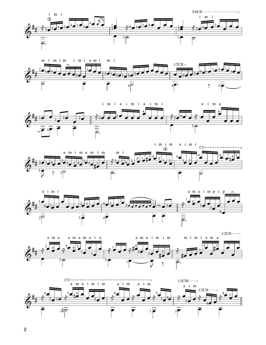 Passacaglia Acoustic Guitar scores gallery preview page 2