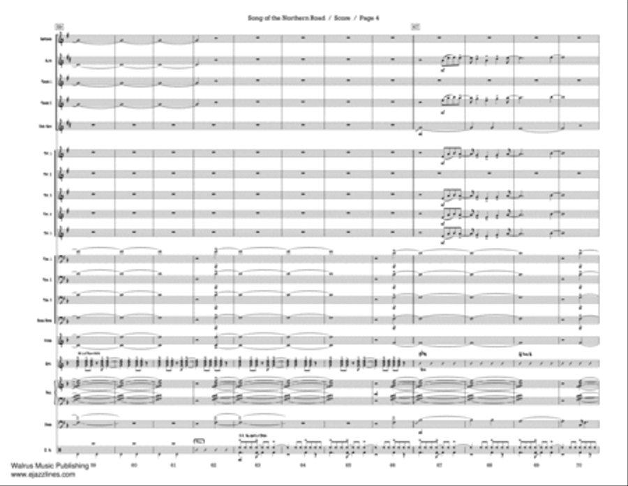 Song Of The Nothern Road Song Of The Nothern Road Big Band scores gallery preview page 7