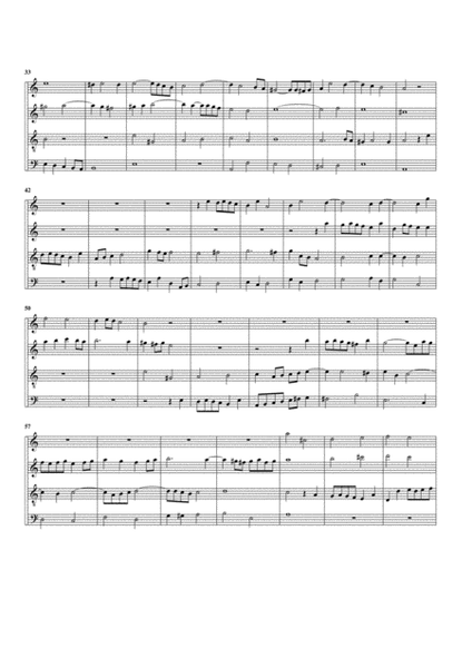 Ricercare in F sharp minor (arrangement for 4 recorders)
