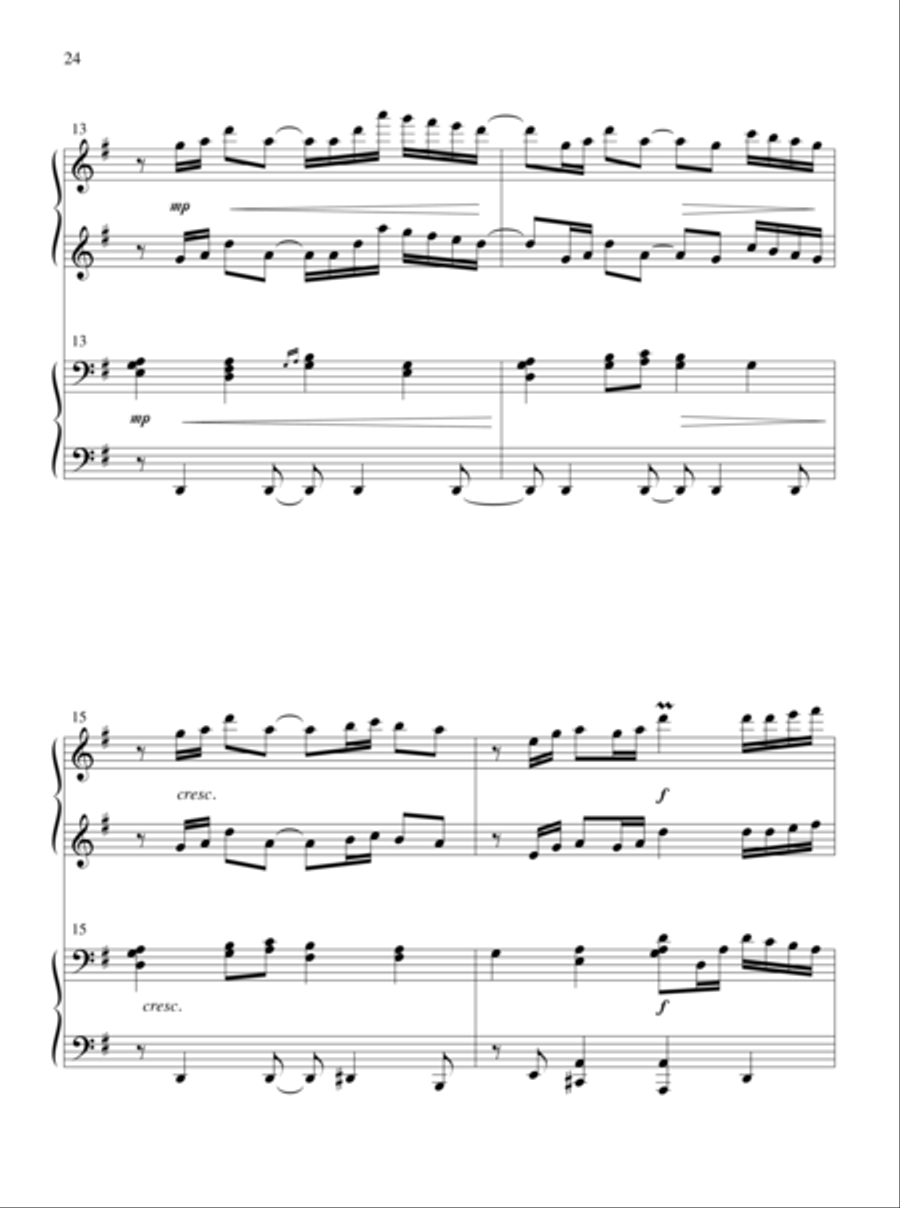 The Glories of My God and King Piano Duet scores gallery preview page 14