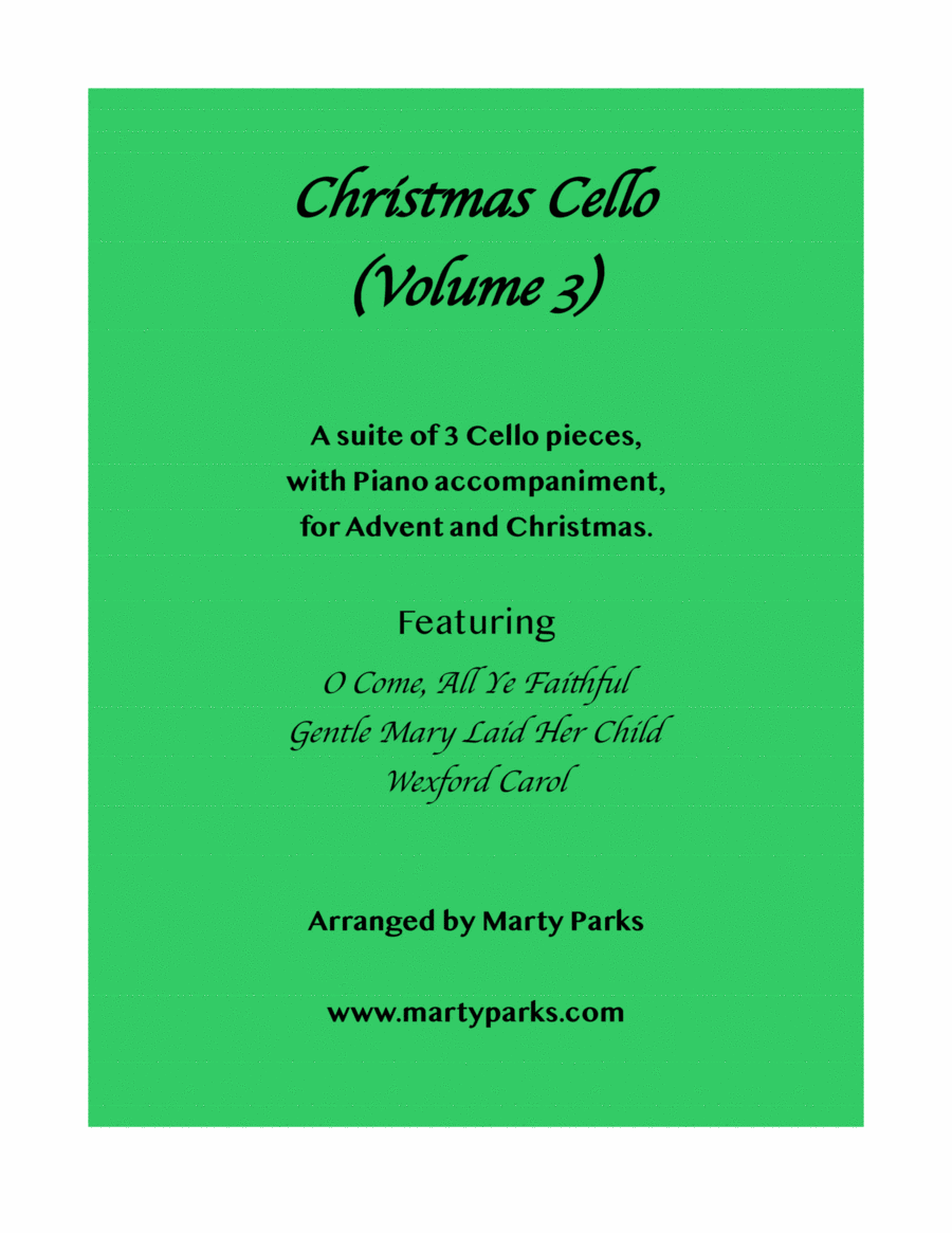 Christmas Cello (Volume 3) Piano scores gallery preview page 1