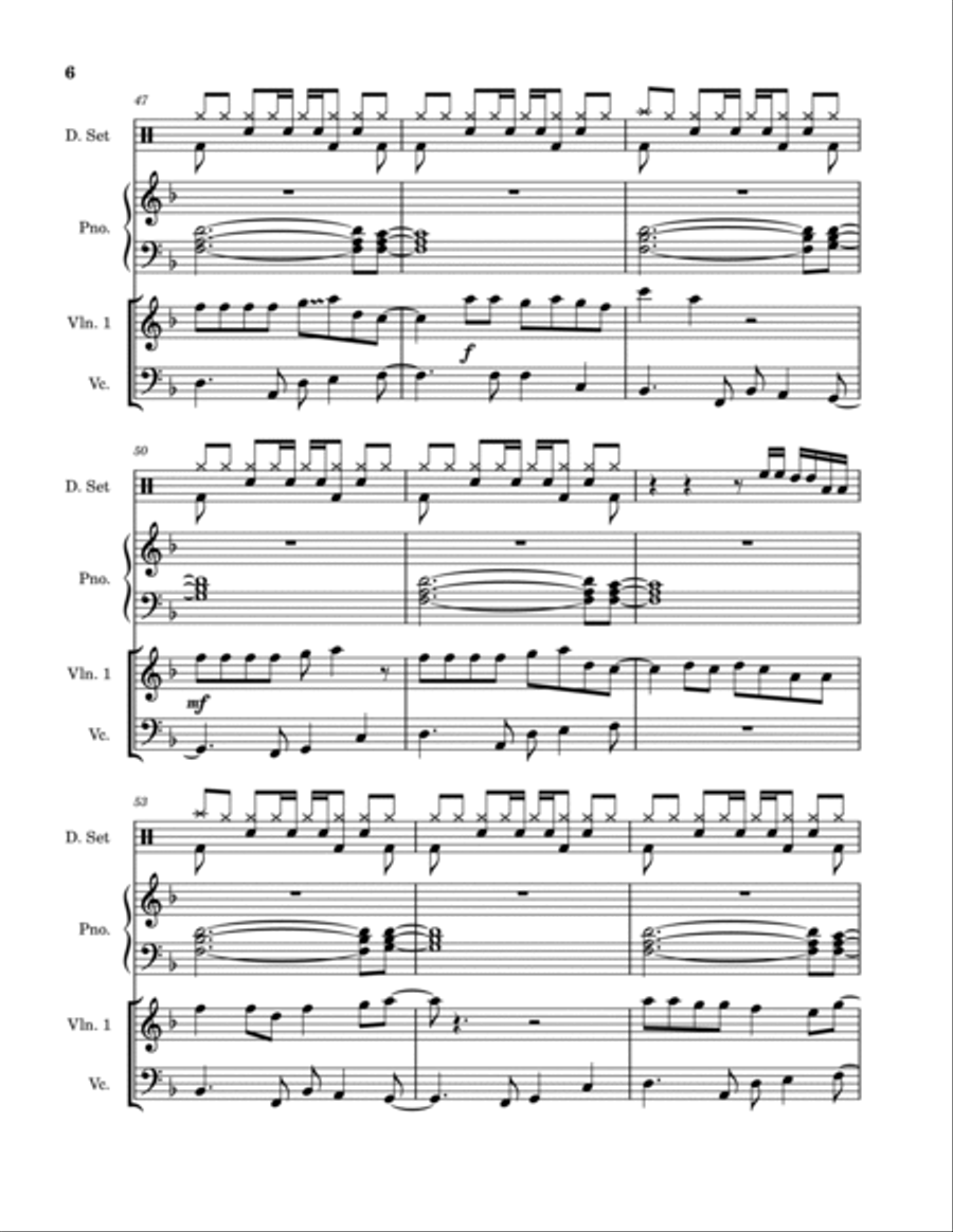 I Ain't Worried I Ain't Worried Piano Trio scores gallery preview page 6