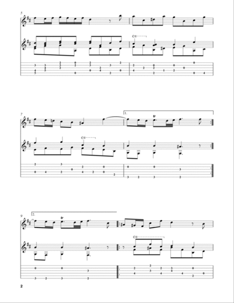 “Andante” from Flute Sonata in B Minor, HWV 367b Flute scores gallery preview page 2