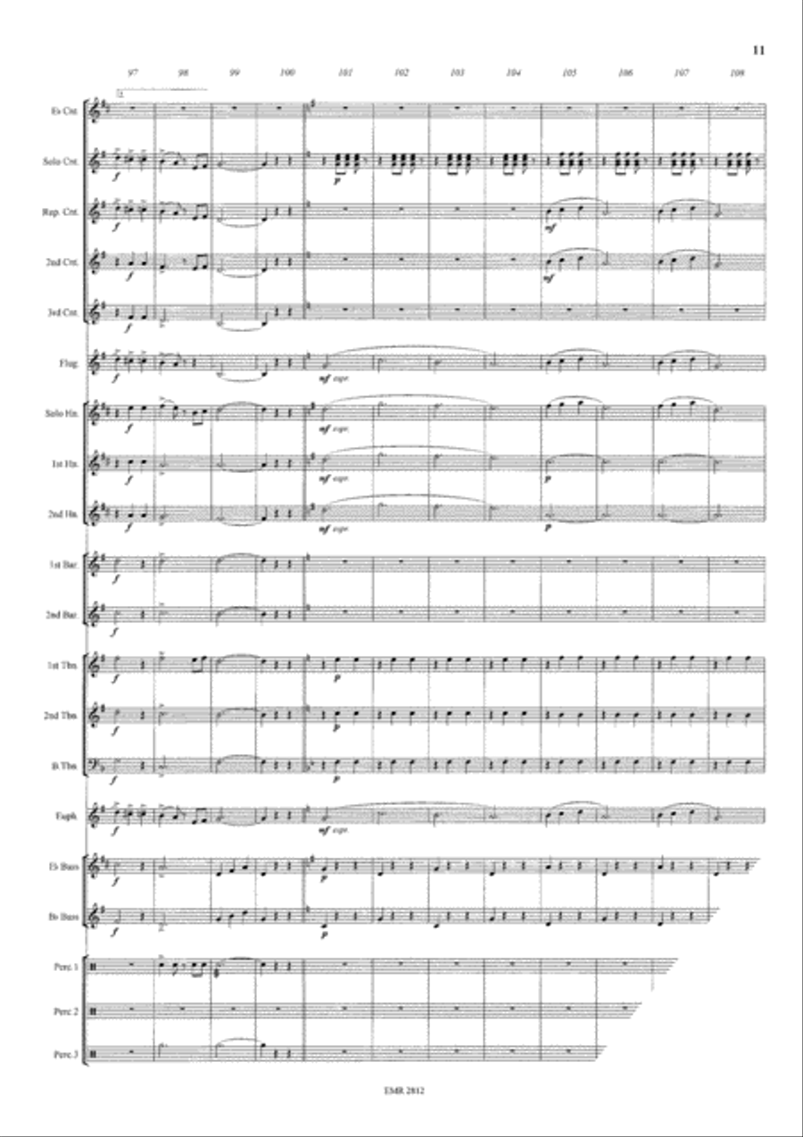 Rosen aus dem Suden Brass Band scores gallery preview page 12