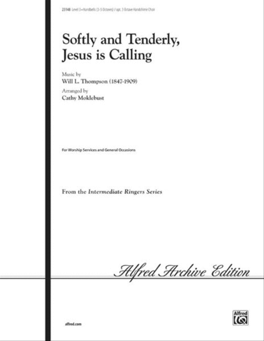 Softly and Tenderly, Jesus Is Calling Handbell Choir scores gallery preview page 1