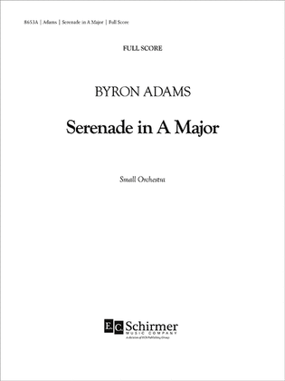 Serenade in A Major (Additional Orchestra Score)