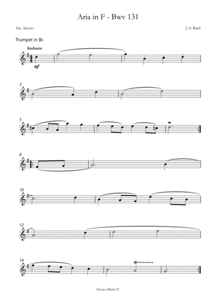 bwv anh 131 gavotte f - trumpet and bassoon image number null