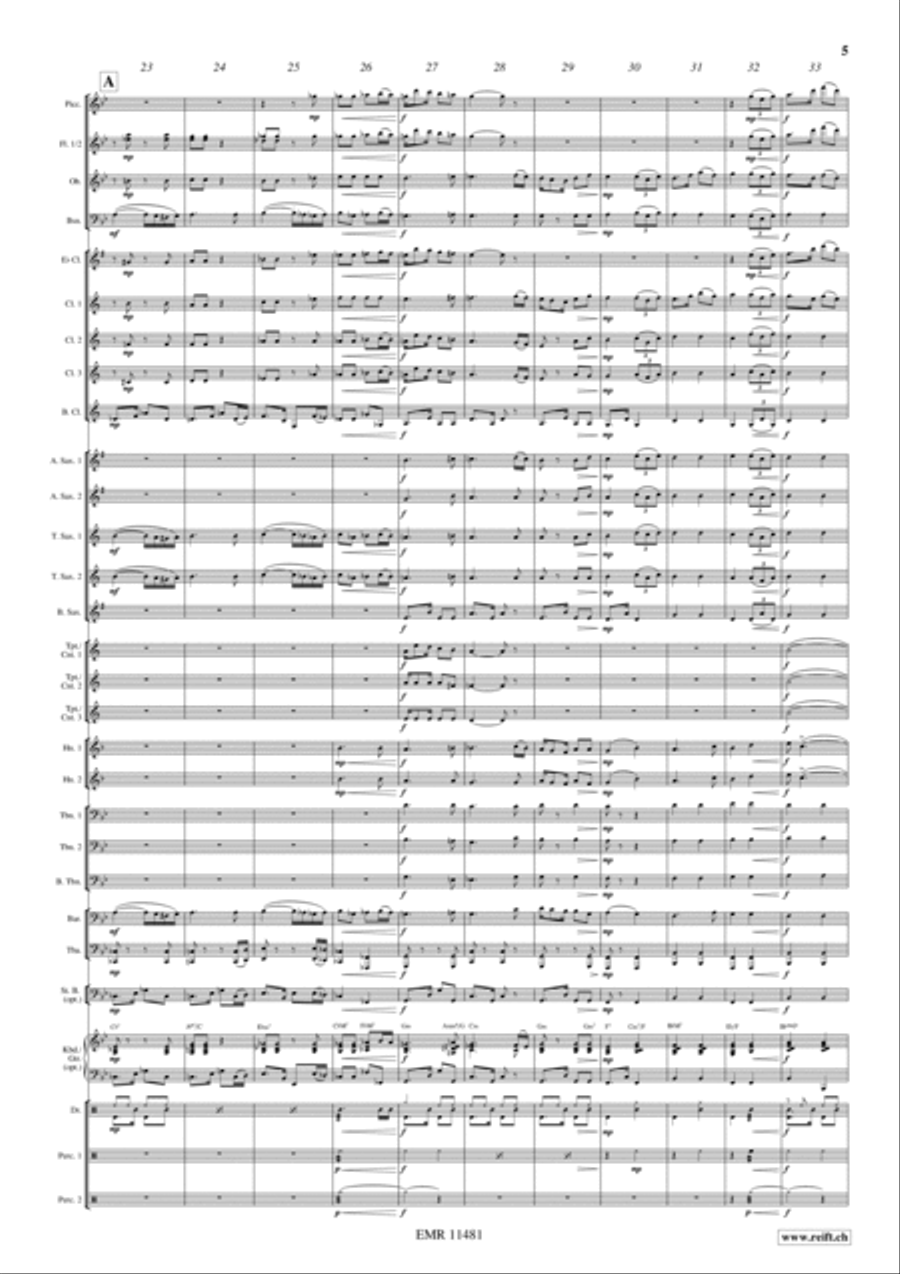 Flight To Marrakech Concert Band scores gallery preview page 6