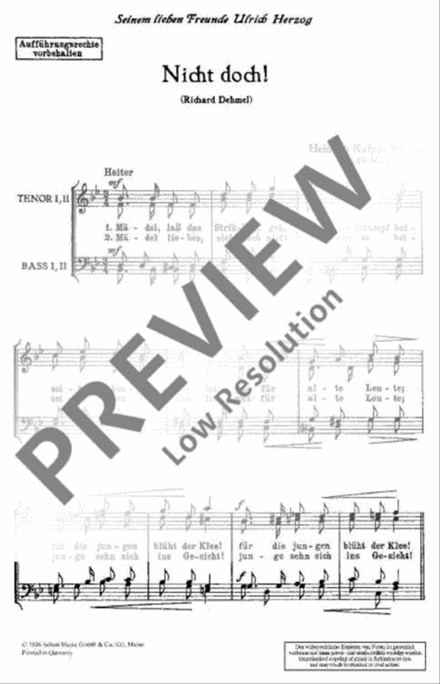 Drei Männerchöre Drei Männerchöre Men's Choir scores gallery preview page 3