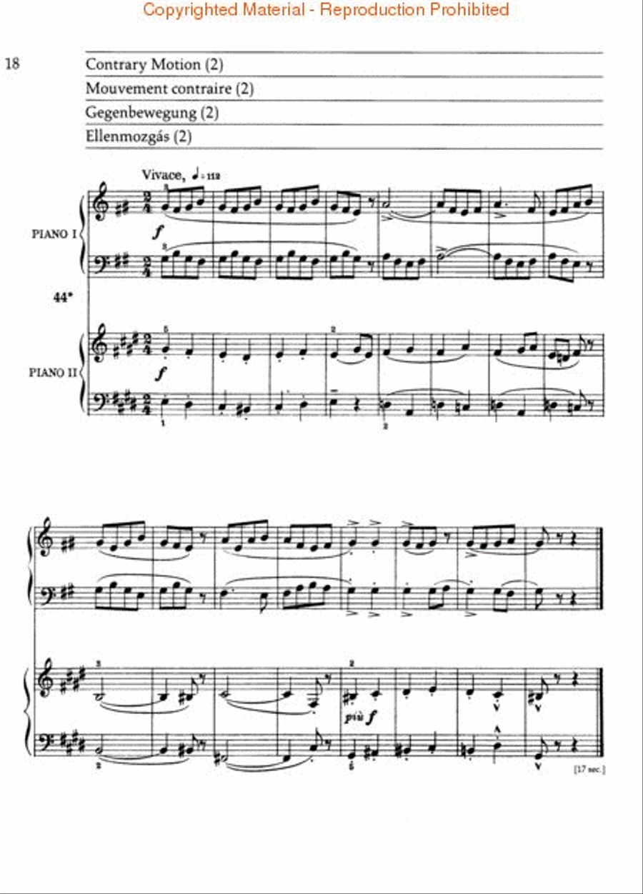 Mikrokosmos Volume 2 (Pink) Piano Method scores gallery preview page 3