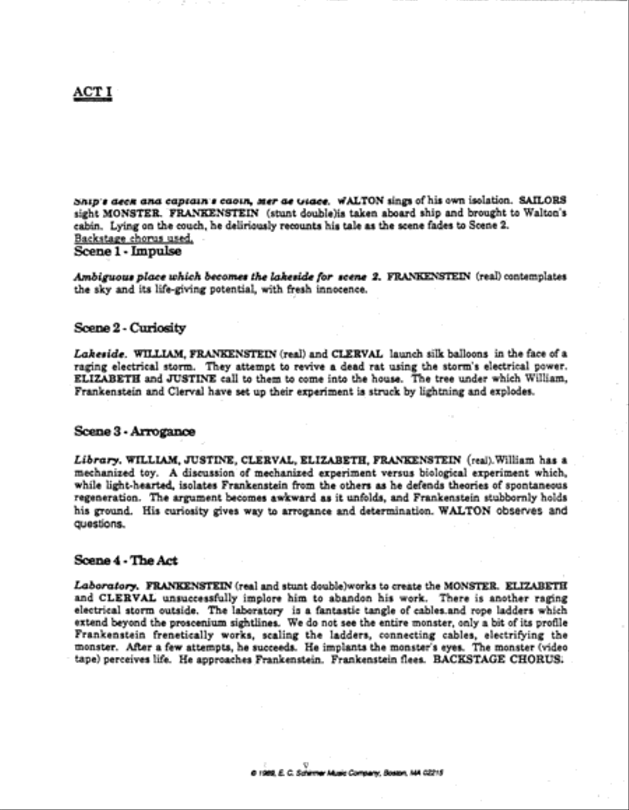 Frankenstein, or The Modern Prometheus String Quintet scores gallery preview page 4