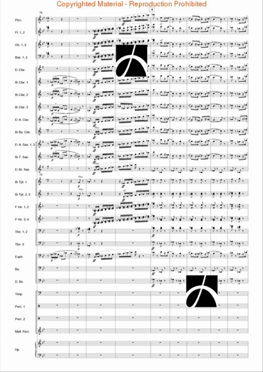 Carmen Suite Concert Band scores gallery preview page 9