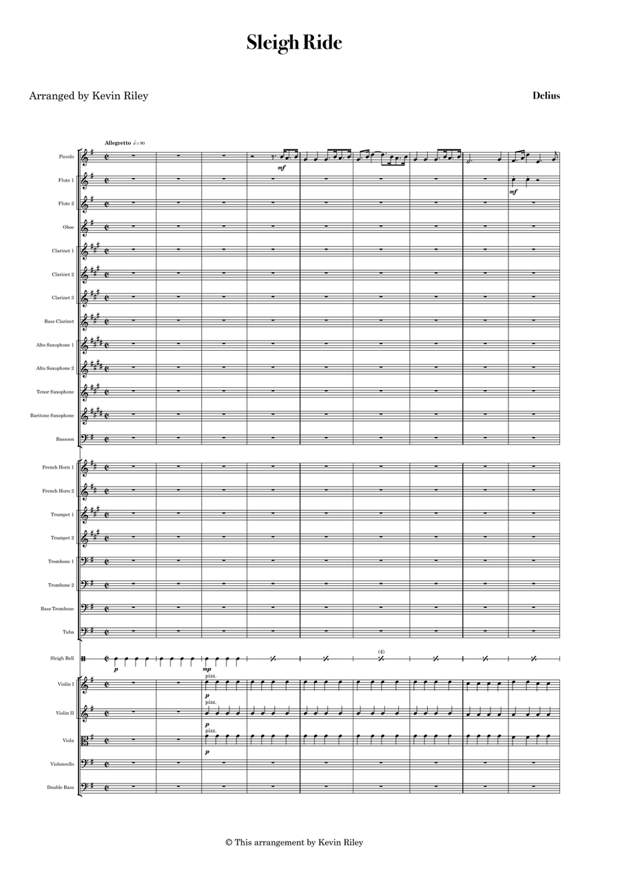 Sleigh Ride Full Orchestra scores gallery preview page 1