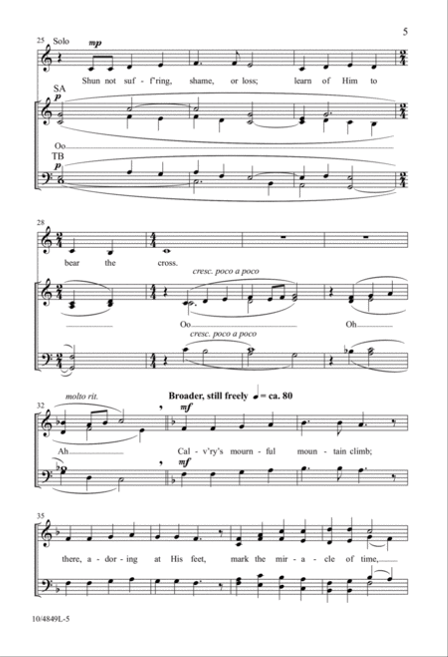Go to Dark Gethsemane 4-Part scores gallery preview page 5
