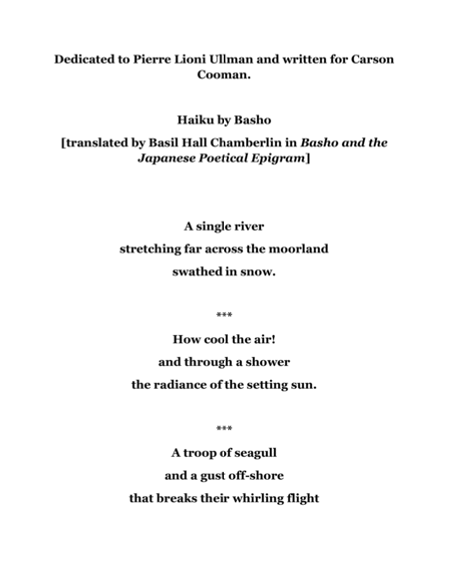 Expressions in Three: three movements inspired by three haiku Organ Solo scores gallery preview page 2