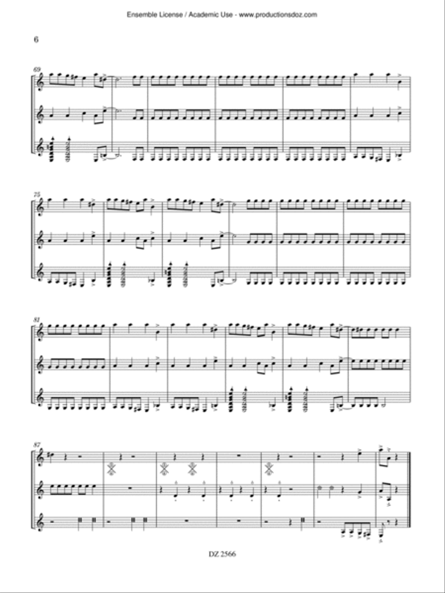 Robot Dance Guitar Ensemble scores gallery preview page 6