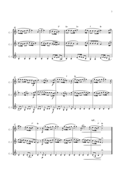 "Spring" (La Primavera) by Vivaldi - Easy version for CLARINET TRIO image number null