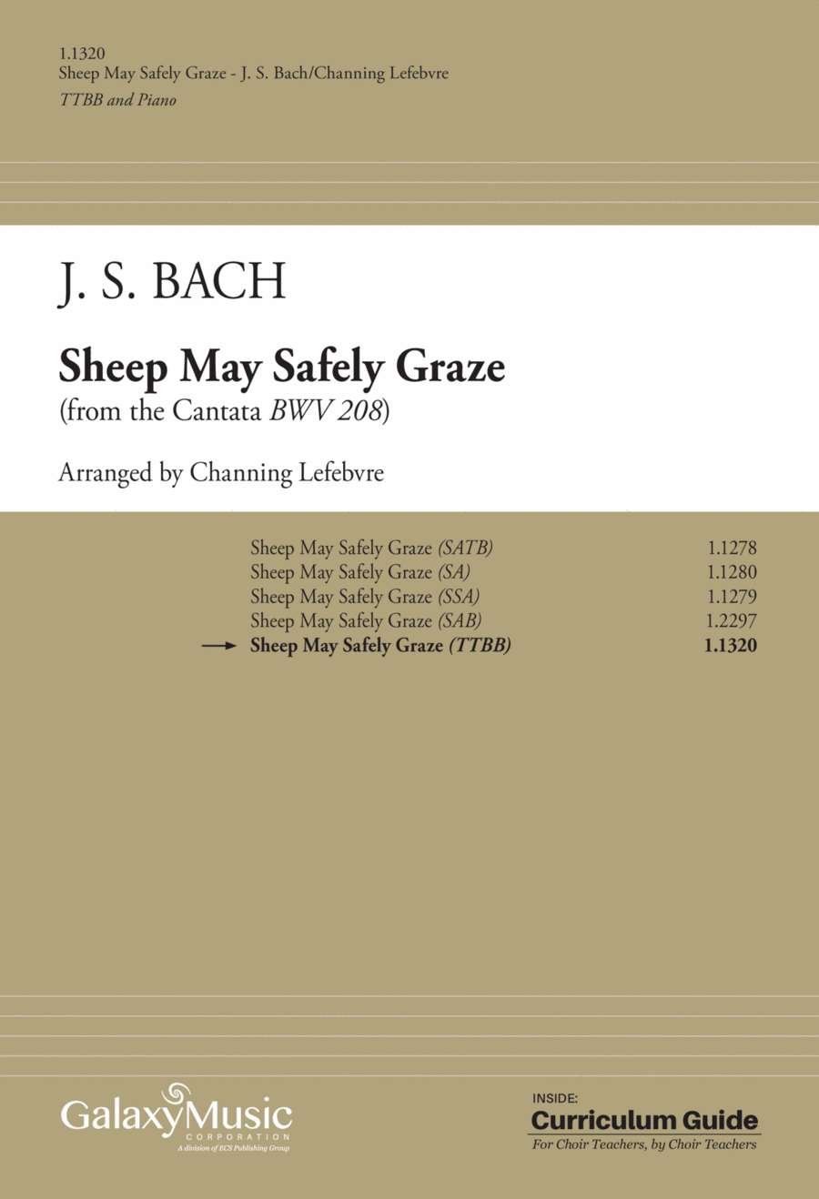 Sheep May Safely Graze TTBB scores gallery preview page 1