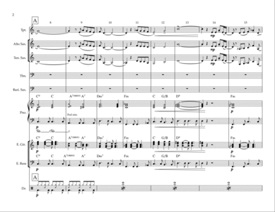 What I Did For Love Jazz Ensemble scores gallery preview page 2