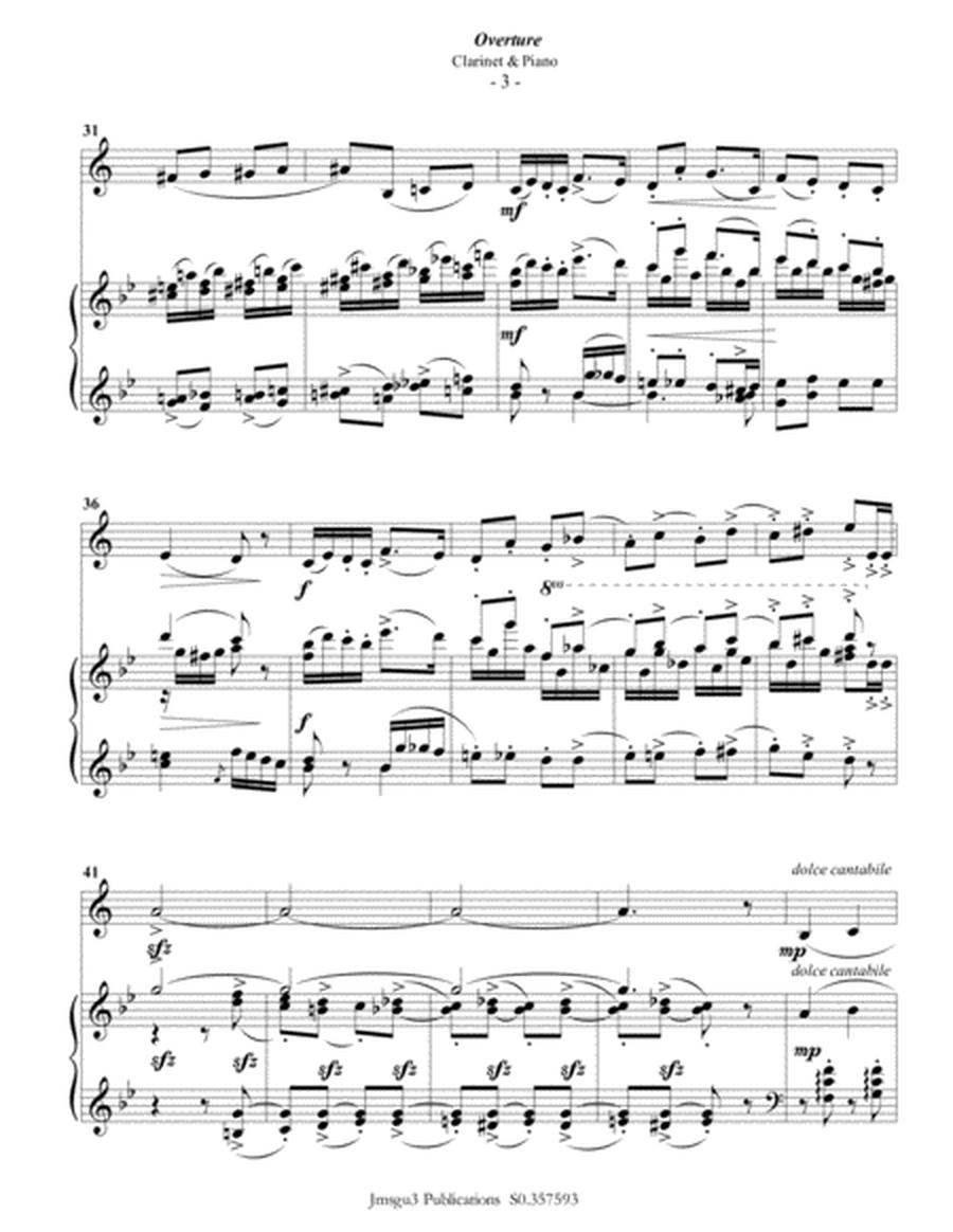 Tchaikovsky: Overture from Nutcracker Suite for Clarinet & Piano image number null