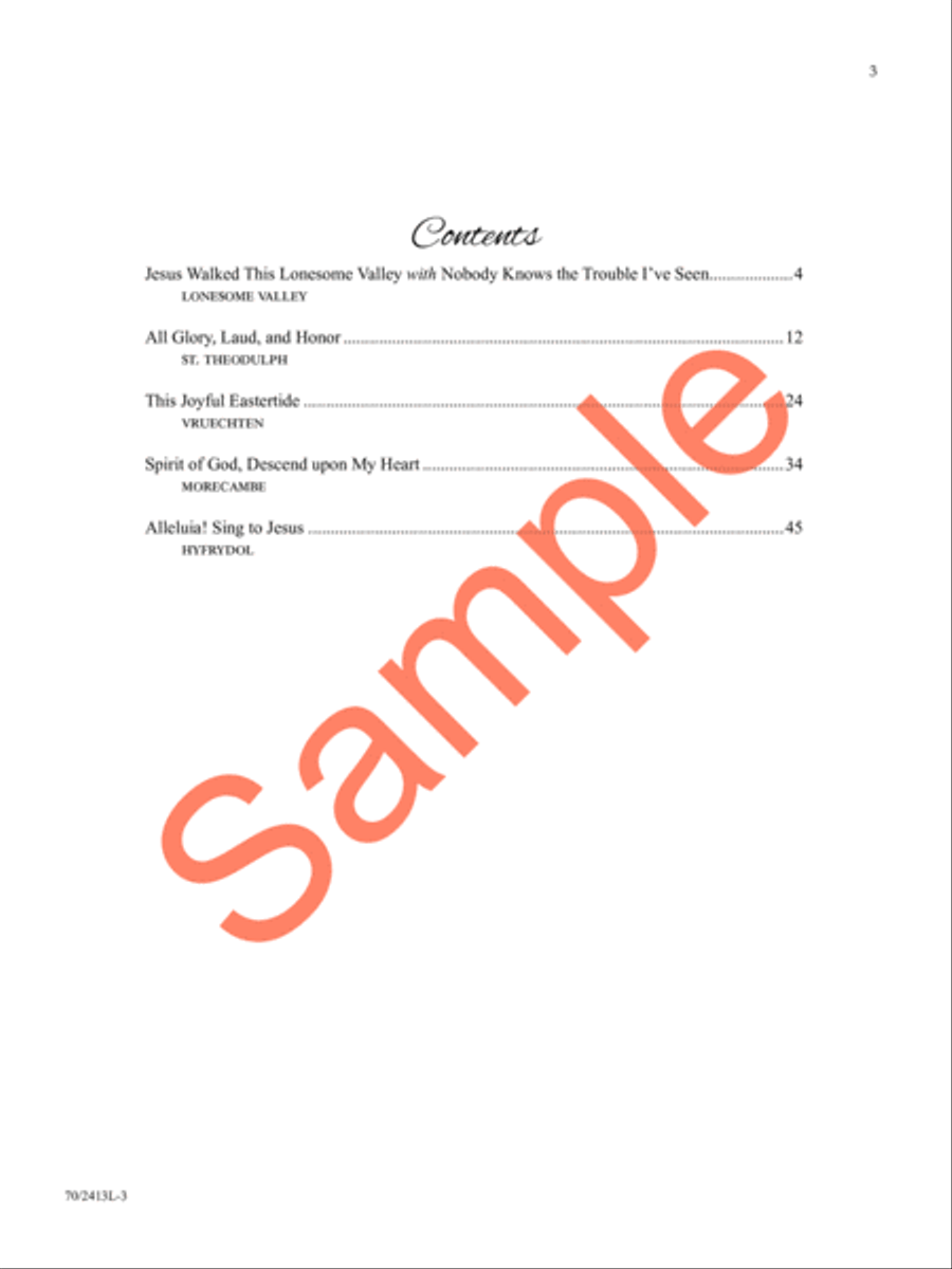 From Lent to Ascension Piano scores gallery preview page 4