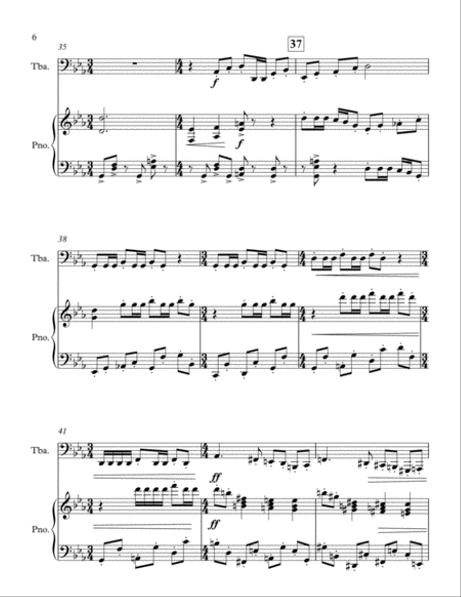 Three Animations for Tuba and Piano Tuba scores gallery preview page 6