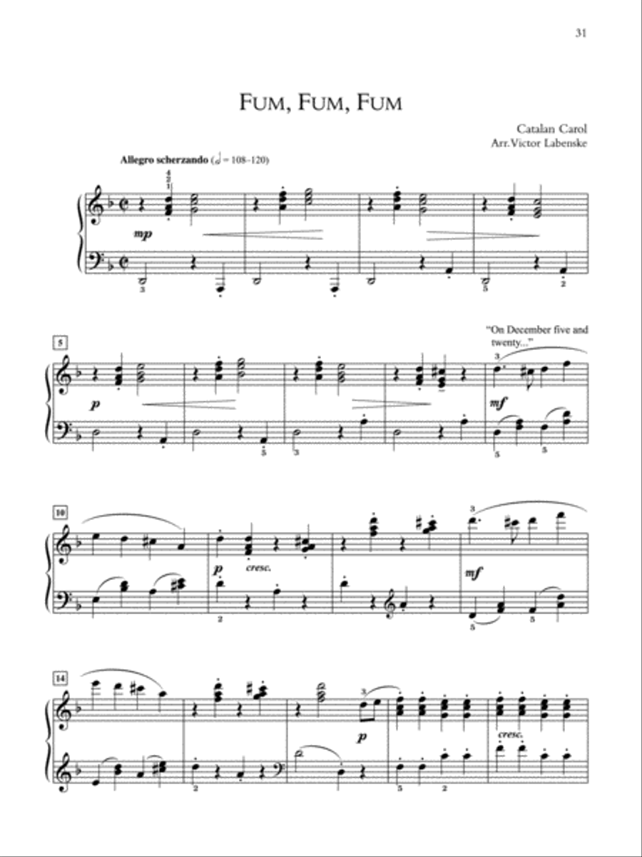 Now Proclaim Messiah's Birth Piano Solo scores gallery preview page 4