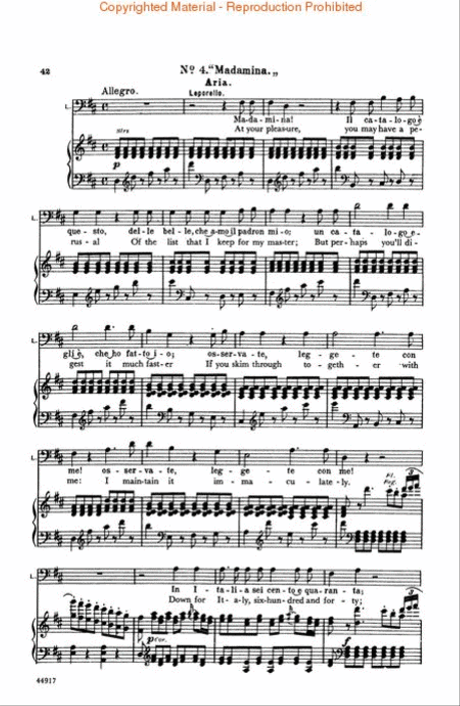 Don Giovanni Voice scores gallery preview page 3
