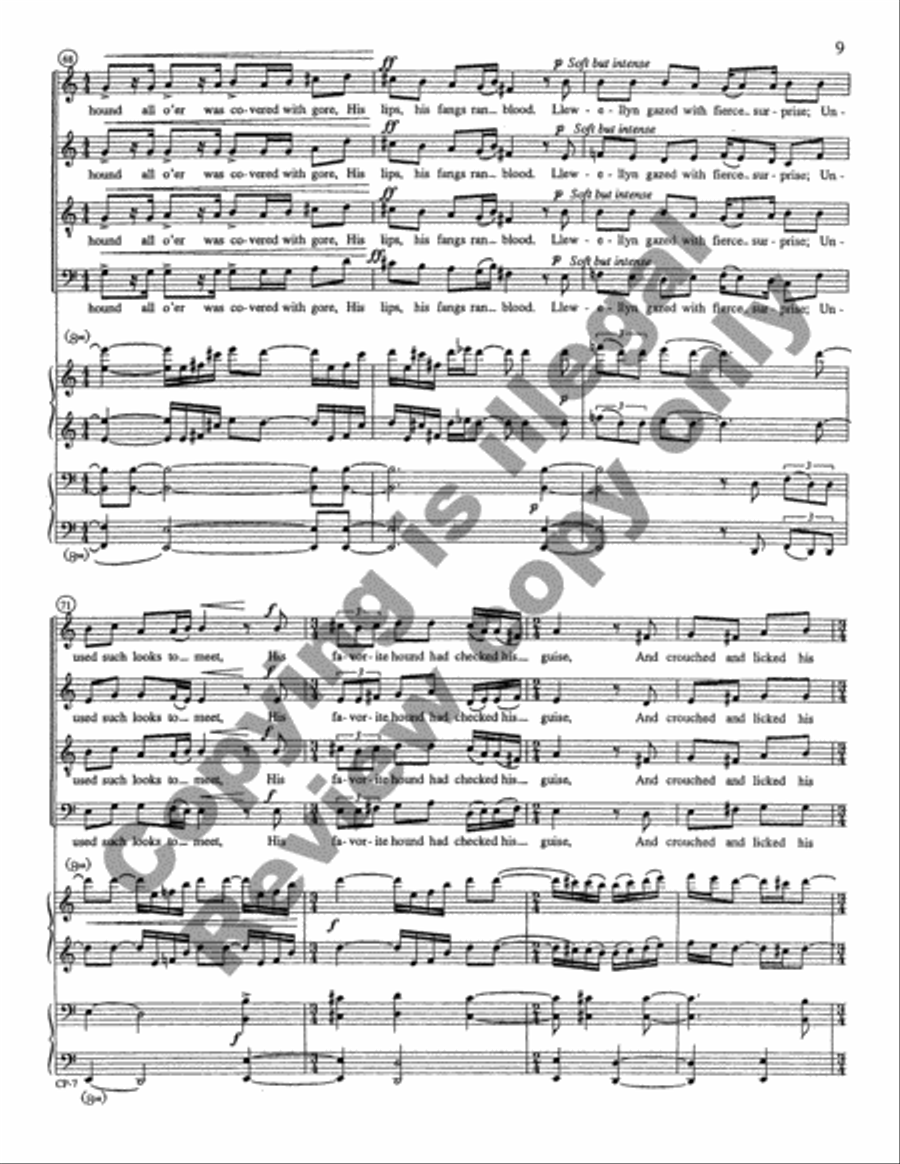 Beth Gelert 4-Part scores gallery preview page 11