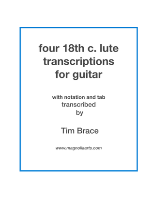 Four Lute Transcriptions for guitar + tab