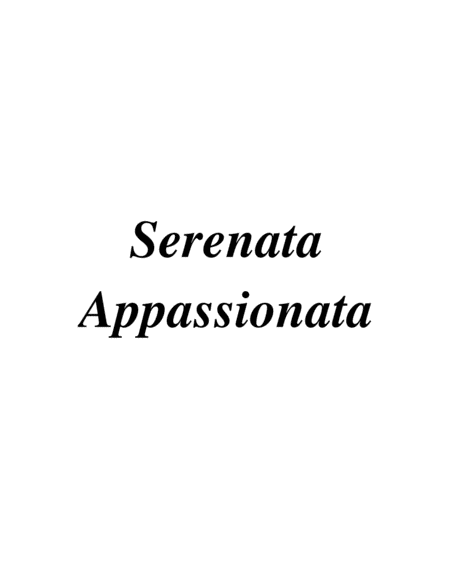 Opus 71, "Serenata Appassionata" for Violin, Cello & Piano image number null