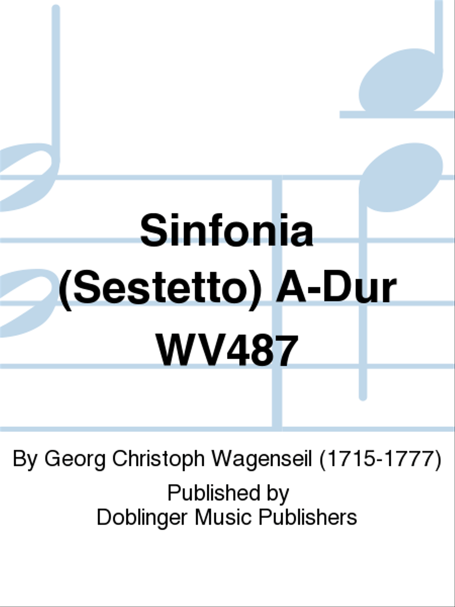Sinfonia (Sestetto) A-Dur WV487 Score and Part scores gallery preview page 1
