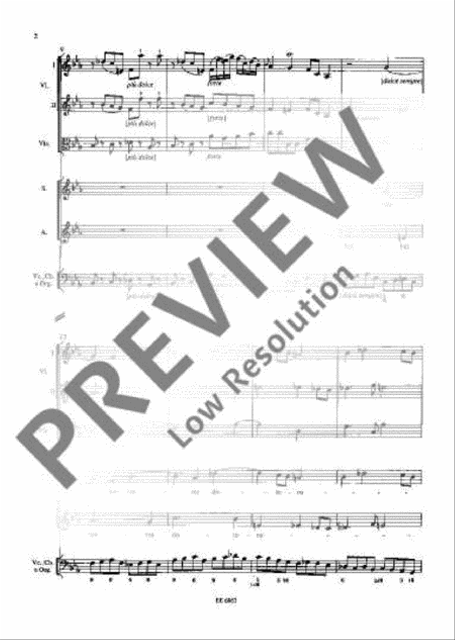 Stabat Mater Basso Continuo scores gallery preview page 21