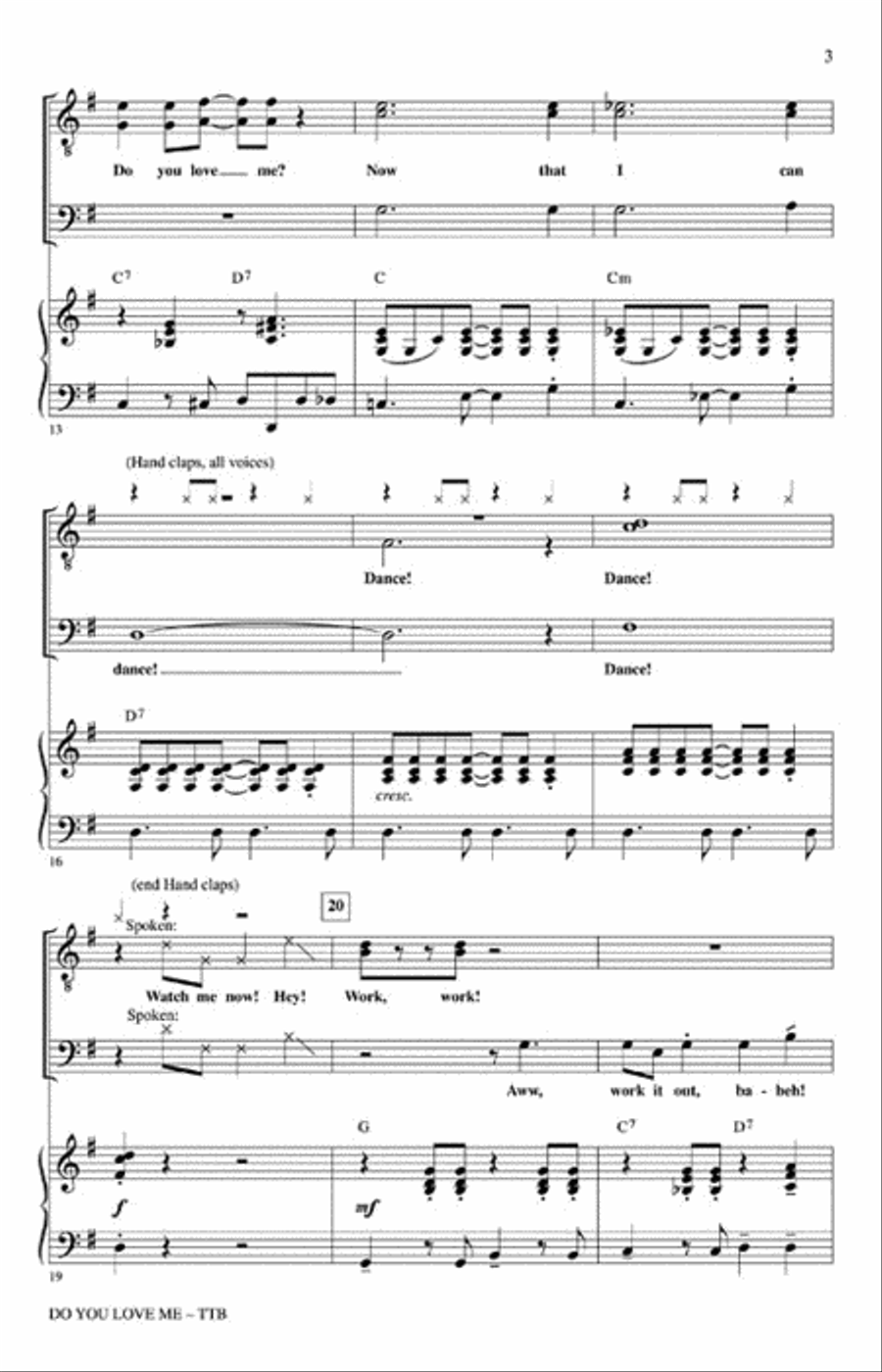 Do You Love Me TTB scores gallery preview page 3