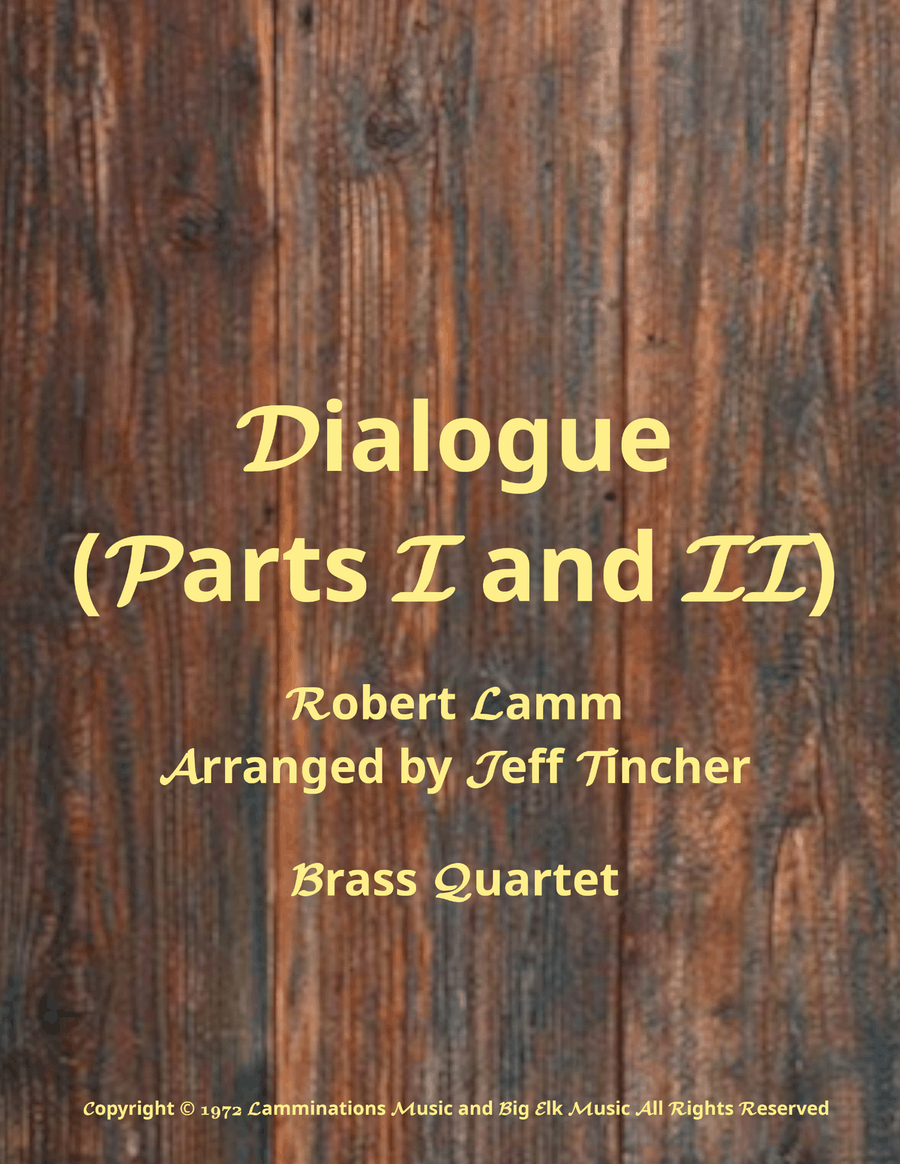 Medley: Dialogue (Part I) with Dialogue (Part II) Woodwind Quartet scores gallery preview page 1