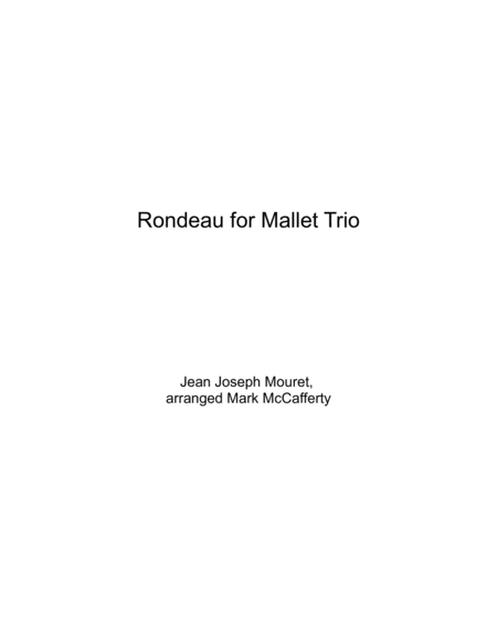 Rondeau for Mallet Trio image number null