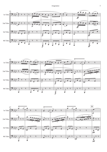 Aragonaise from Carmen for Symphonic Tuba Quartet image number null