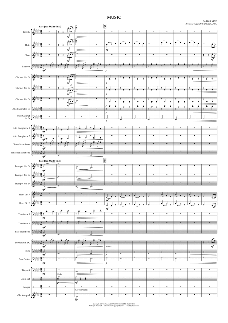 Music Concert Band scores gallery preview page 1