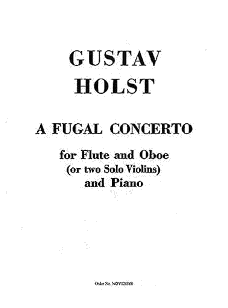 Fugal Concerto Op. 40 No. 2 (Flute, Oboe and Piano)