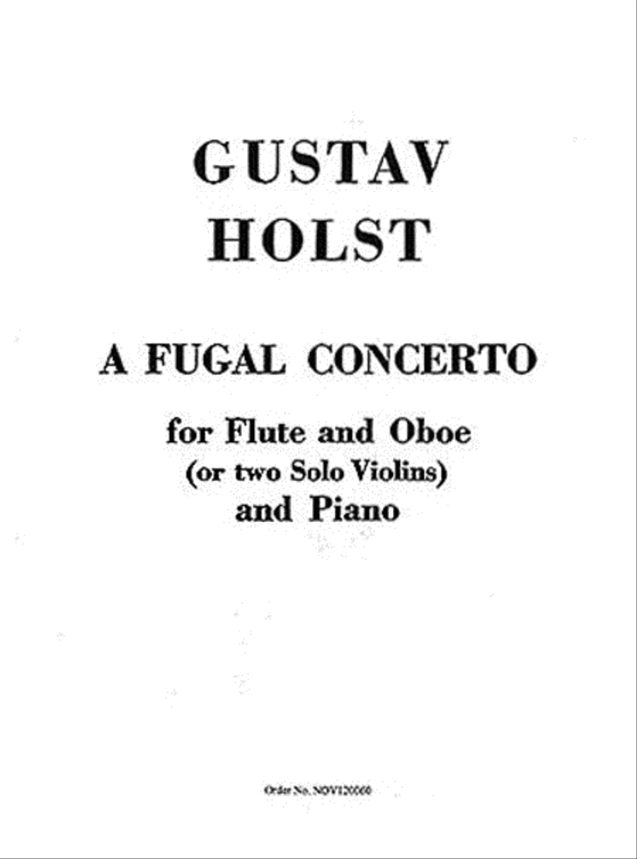 Fugal Concerto Op. 40, No. 2 Flute scores gallery preview page 1