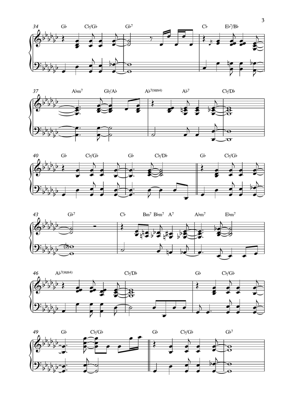 Mo Better Blues Mo Better Blues Piano Solo scores gallery preview page 3