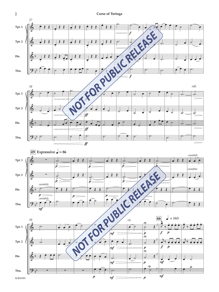 Curse of Tortuga Small Ensemble scores gallery preview page 3