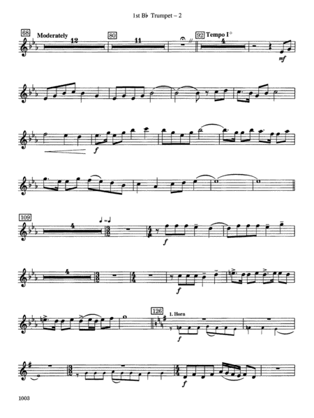 Spoon River Variations: 1st B-flat Trumpet