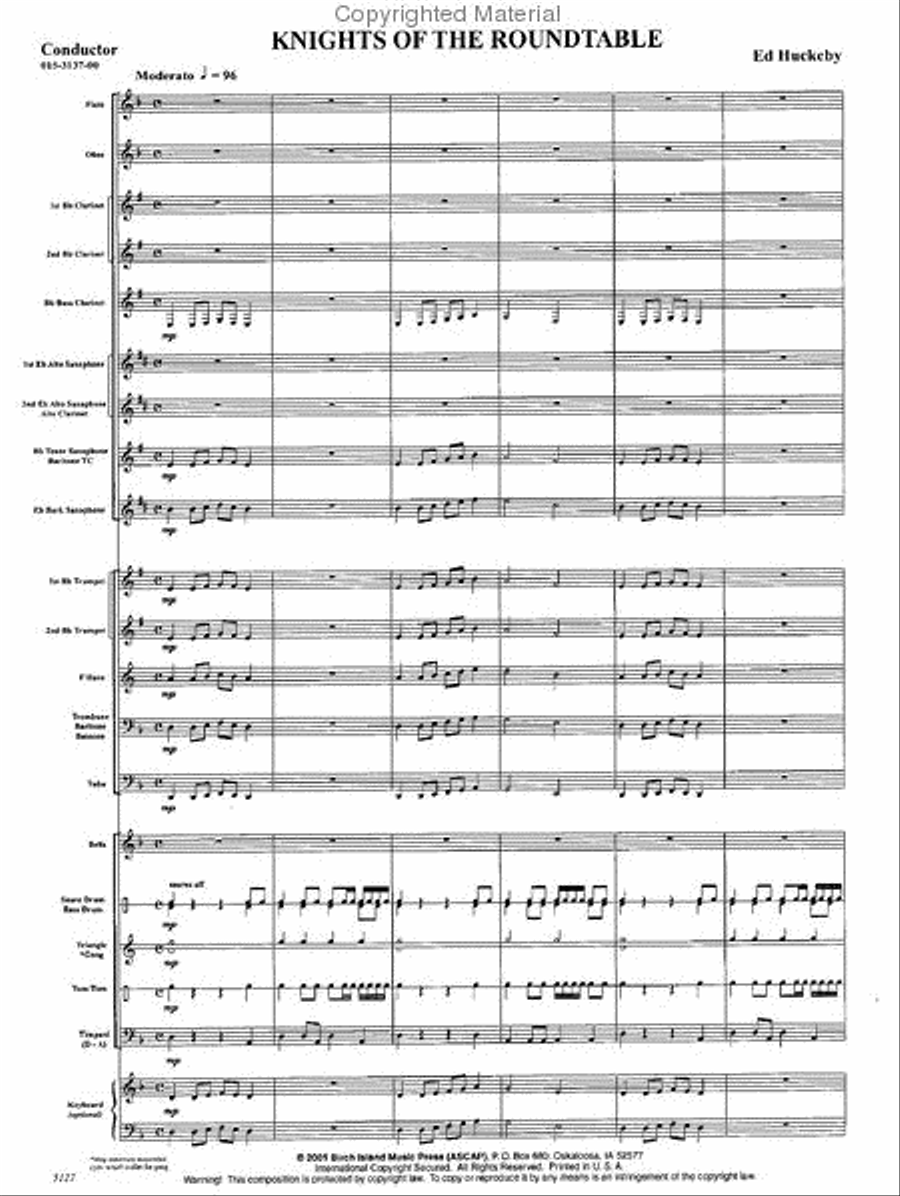Knights of the Round Table Concert Band scores gallery preview page 2