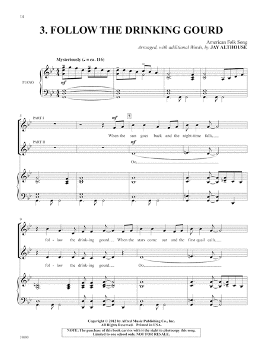 Two-Gether We Sing Folk Songs - SoundTrax CD (CD only) Choir scores gallery preview page 4