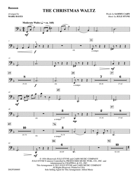 The Christmas Waltz: Bassoon