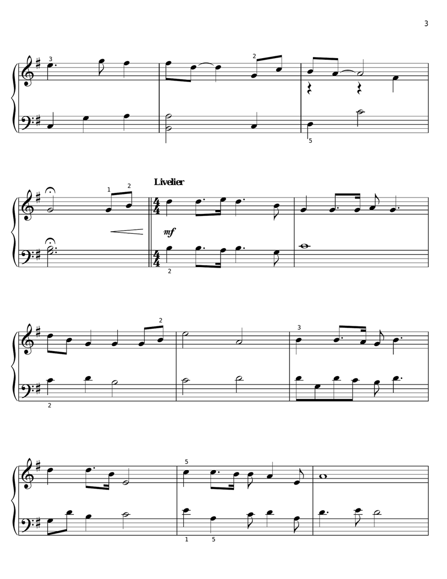 Freedom's Call Easy Piano scores gallery preview page 3