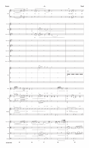 Noel - Orchestral Score and Parts