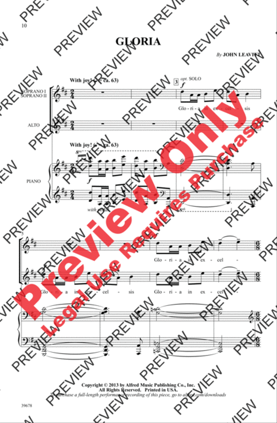Missa Festiva Women's Choir scores gallery preview page 11