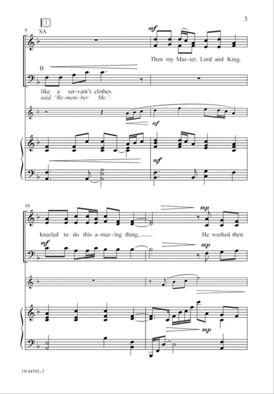 Wash Their Feet 3-Part scores gallery preview page 4